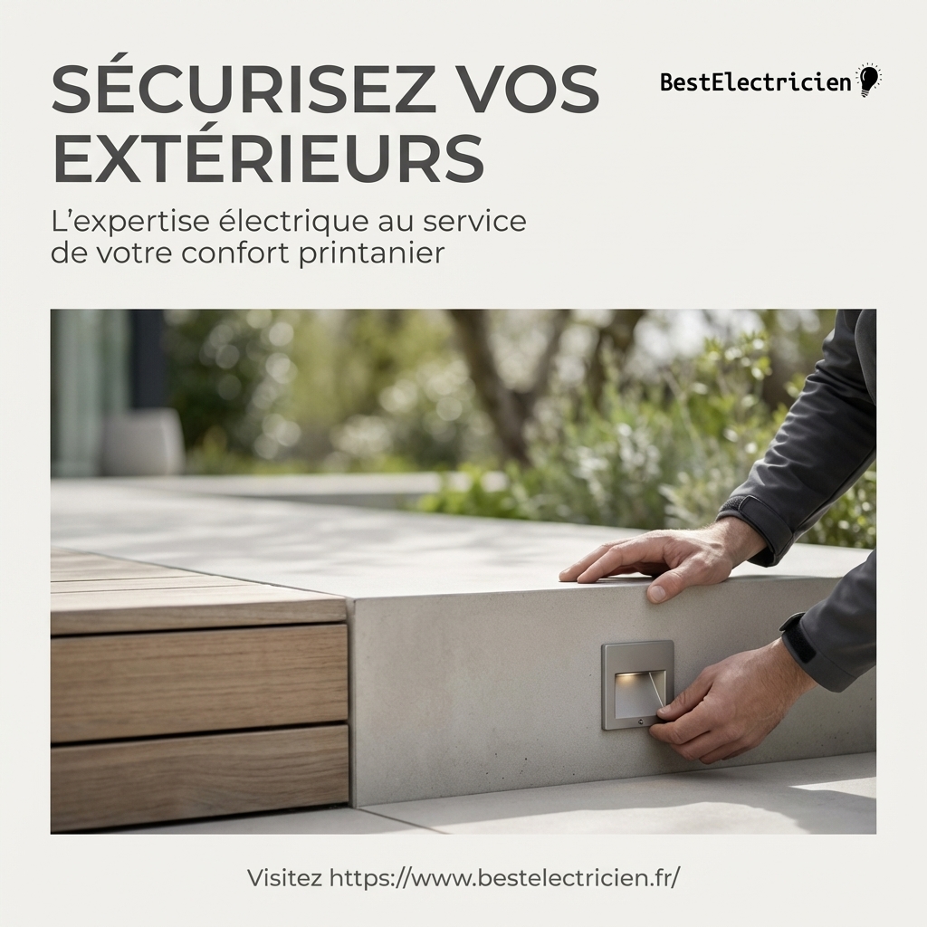 Sécurité électrique extérieure : Guide complet pour préparer votre printemps 2026 1