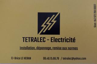 Electricien Tétralec EI Brice LE HERAN 0