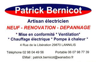 Electricien Patrick Bernicot Artisan électricien 0