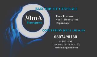 Electricien 3OmA Entreprise 0